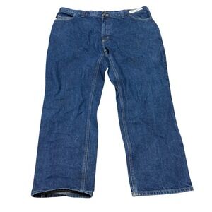Carhartt FR Work Denim‎ Jeans Mens 42x30 Medium Wash Flame Resistant Cotton